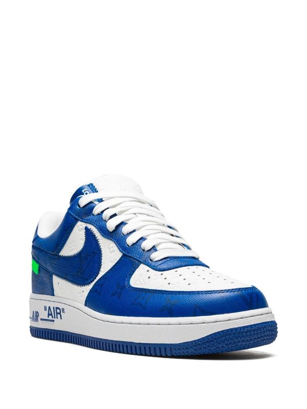 Louis Vuitton x Nike Air Force 1 Blue – SneakerCartel